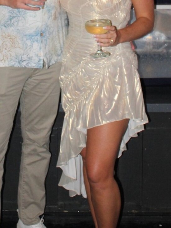 Georgia Hardinge “The Impression Dress” in Metallic Ivory - Picture 5 of 7